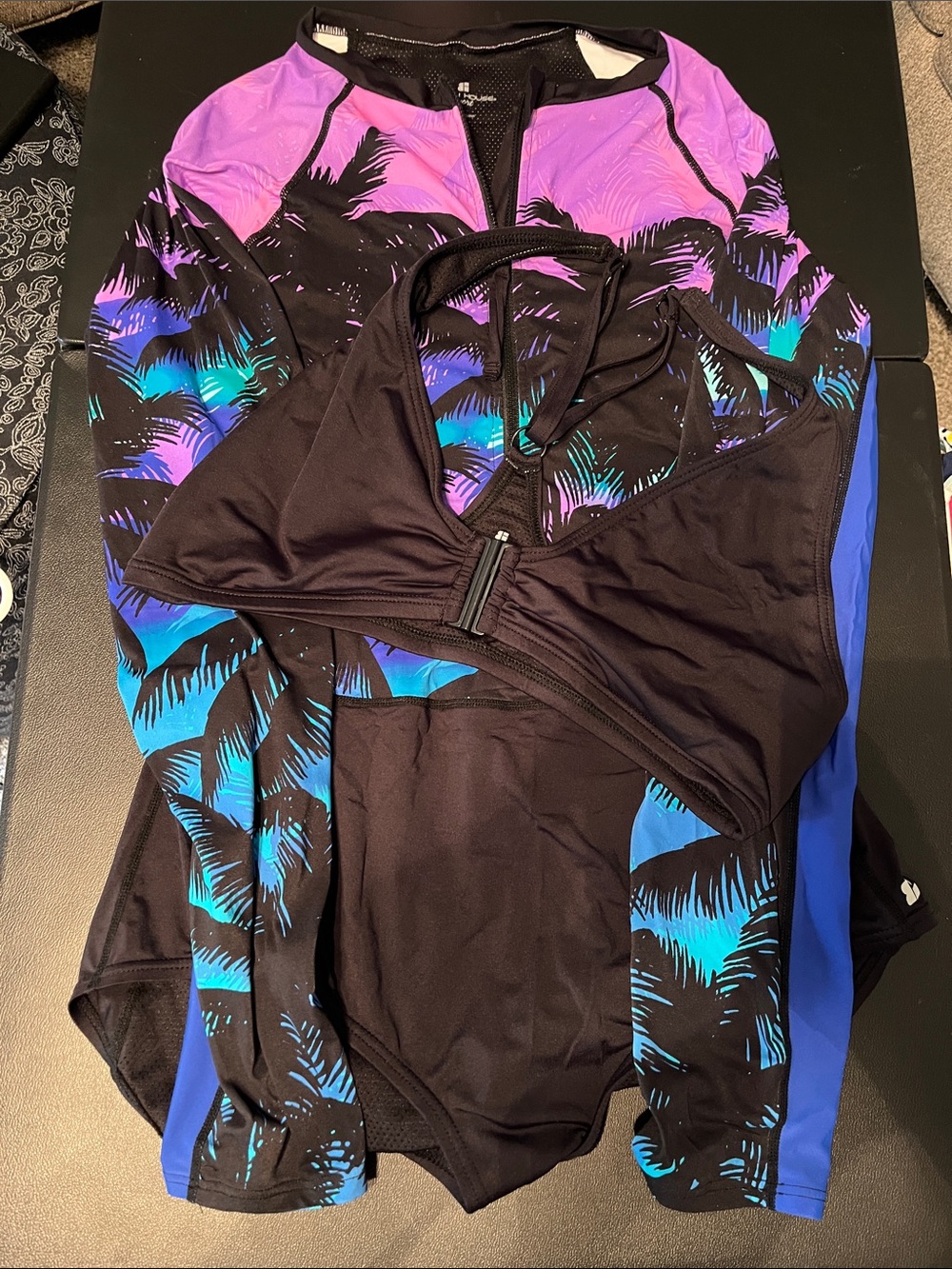 Long Sleeve One-piece Swimsuit 14-16